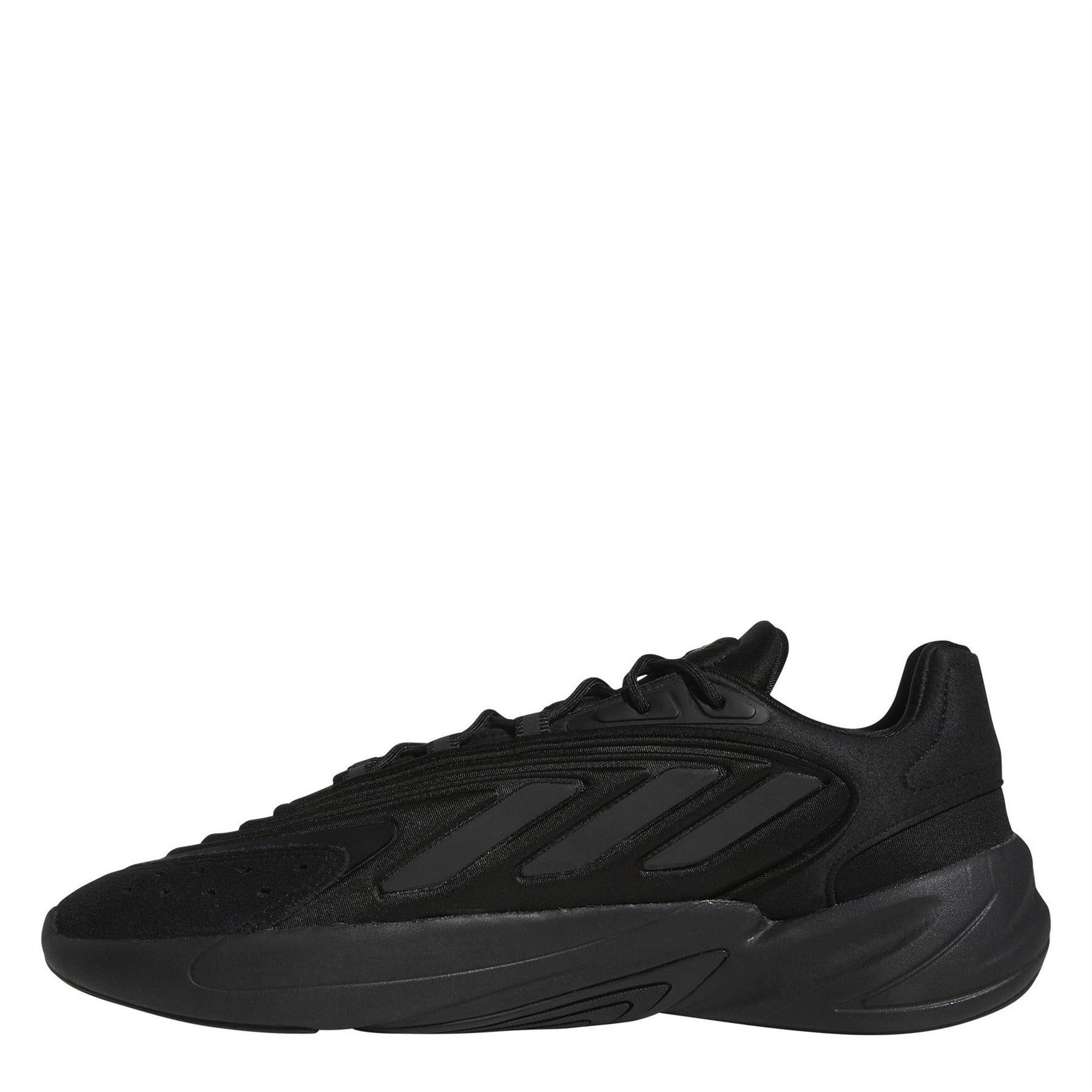Carbon Black - Back - Adidas Mens Ozelia Logo Low Cut Trainers
