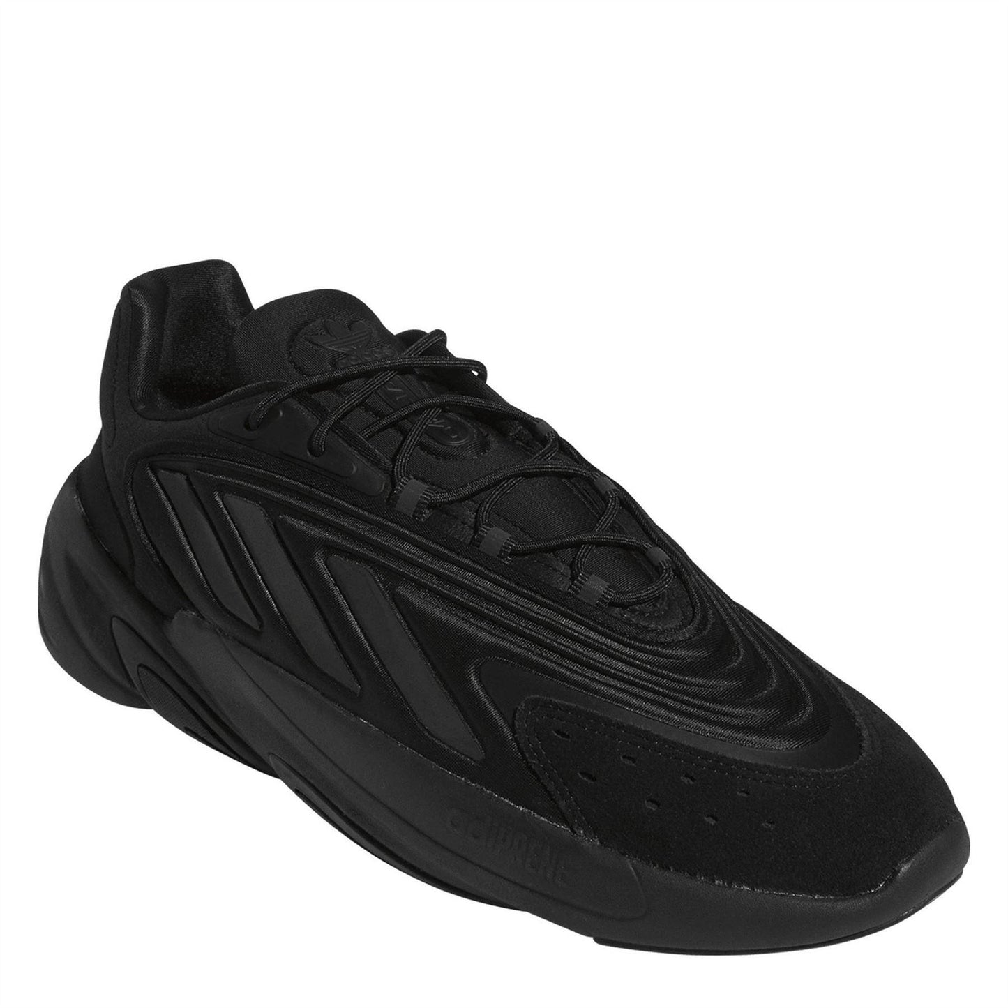 Carbon Black - Side - Adidas Mens Ozelia Logo Low Cut Trainers