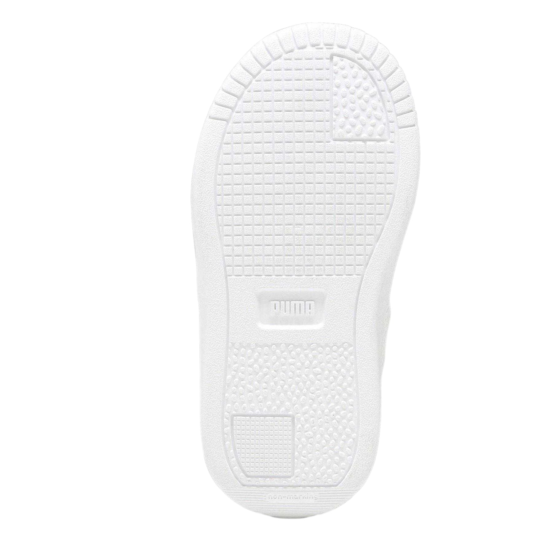 Puma White - Back - Puma Childrens-Kids Carina Street Low Flat Trainers