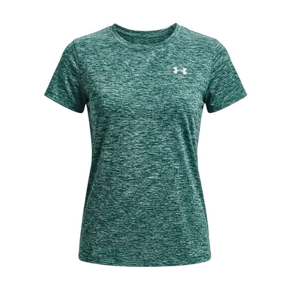 Green - Front - Under Armour Womens-Ladies Twist Short-Sleeved T-Shirt