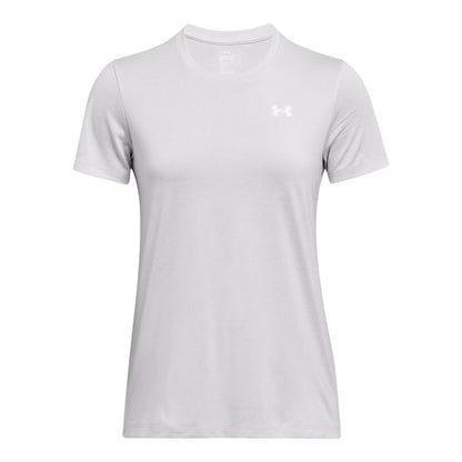 Halo Grey - Front - Under Armour Womens-Ladies Twist Short-Sleeved T-Shirt