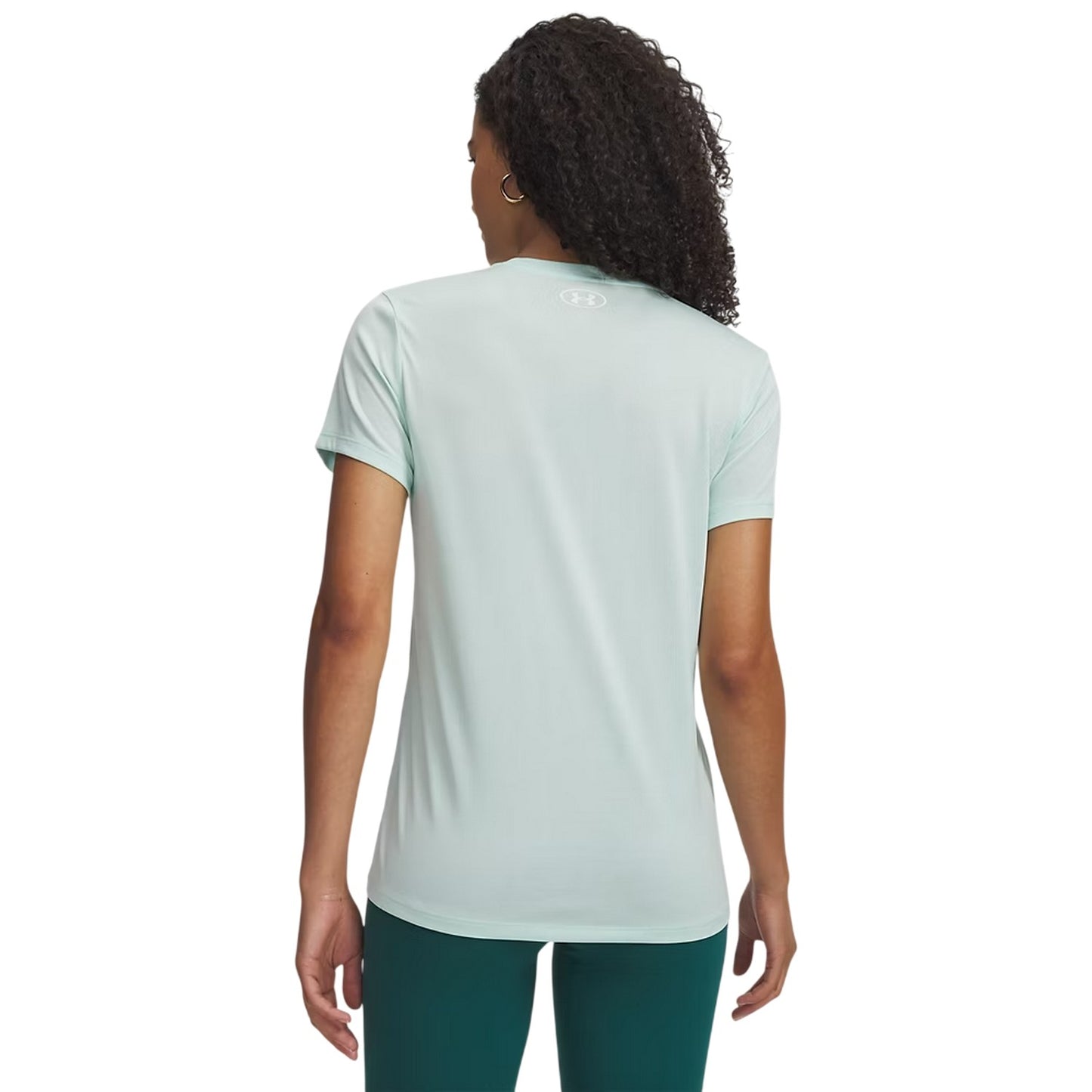 Mint - Back - Under Armour Womens-Ladies Twist Short-Sleeved T-Shirt