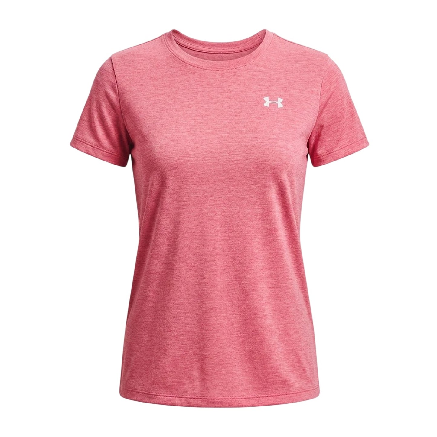 Pink - Front - Under Armour Womens-Ladies Twist Short-Sleeved T-Shirt