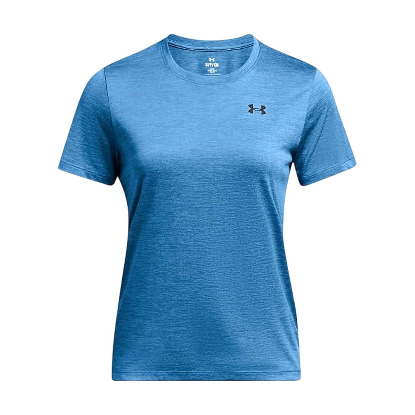 Blue - Front - Under Armour Womens-Ladies Twist Short-Sleeved T-Shirt