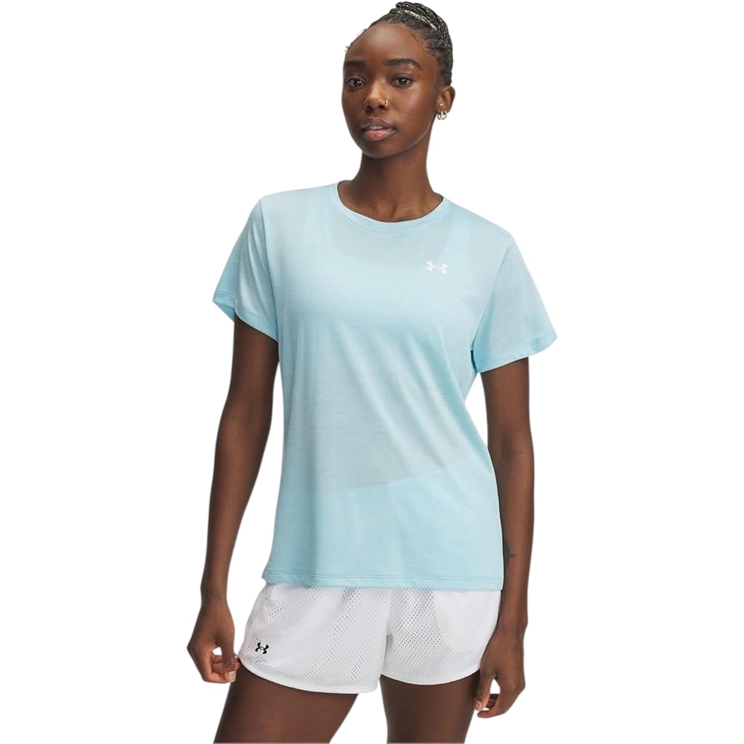 Stream - Side - Under Armour Womens-Ladies Twist Short-Sleeved T-Shirt