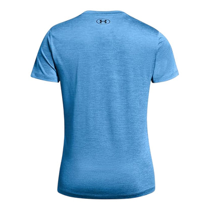 Blue - Back - Under Armour Womens-Ladies Twist Short-Sleeved T-Shirt