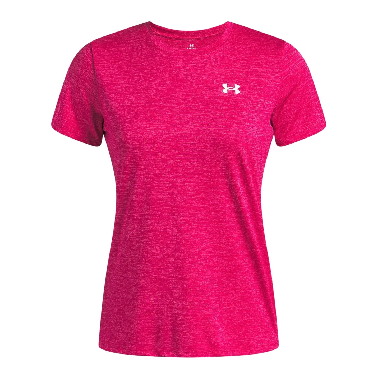 Dawn Pink - Front - Under Armour Womens-Ladies Twist Short-Sleeved T-Shirt