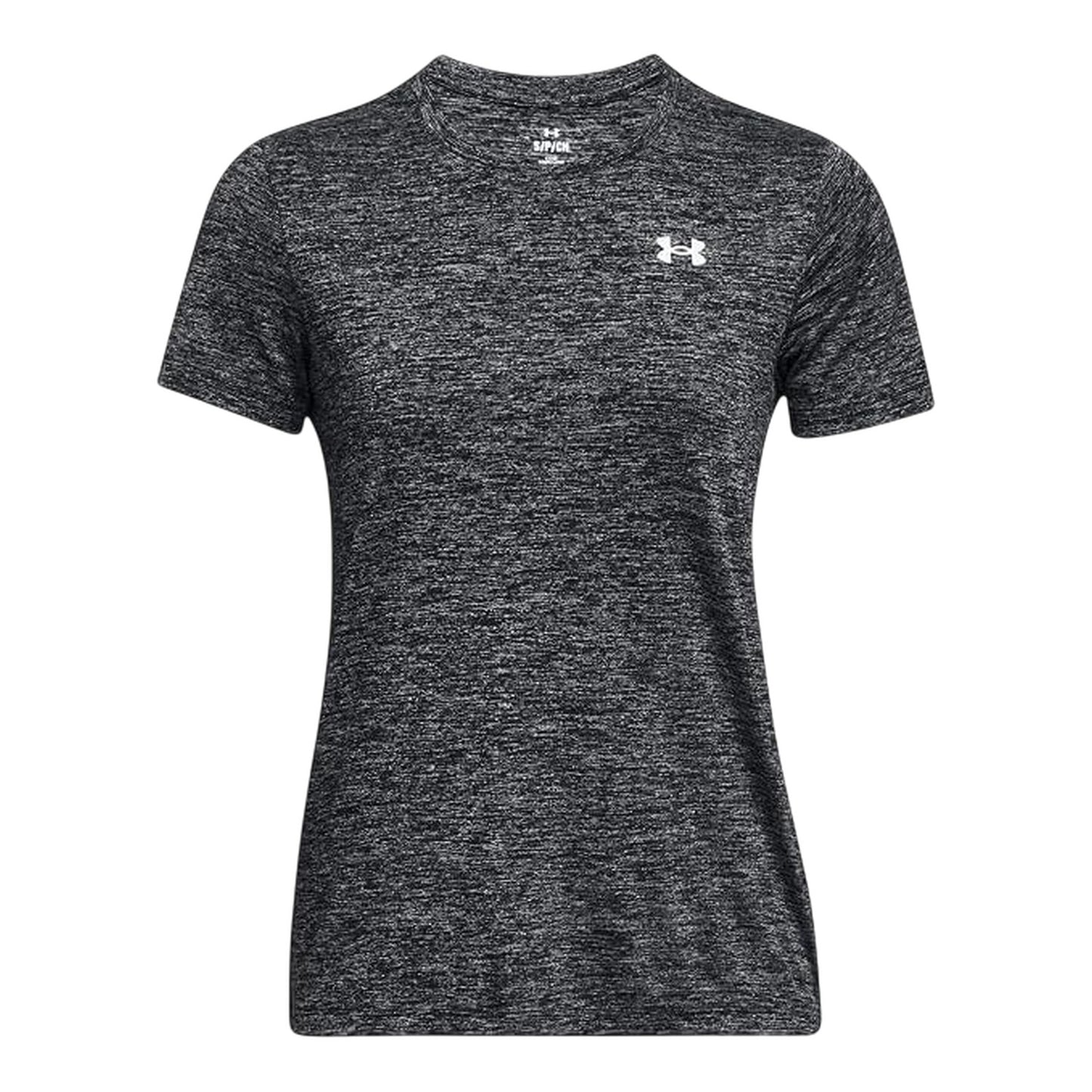 Black Twist - Front - Under Armour Womens-Ladies Twist Short-Sleeved T-Shirt
