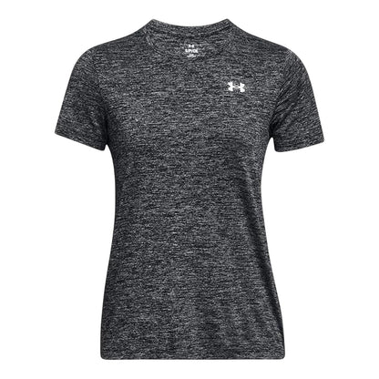 Black Twist - Front - Under Armour Womens-Ladies Twist Short-Sleeved T-Shirt