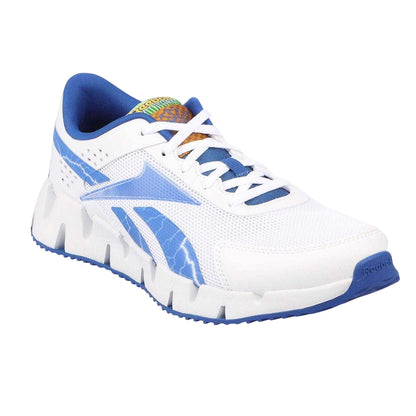 White-Blue - Lifestyle - Reebok Childrens-Kids Zig Dynamica 2.0 Trainers