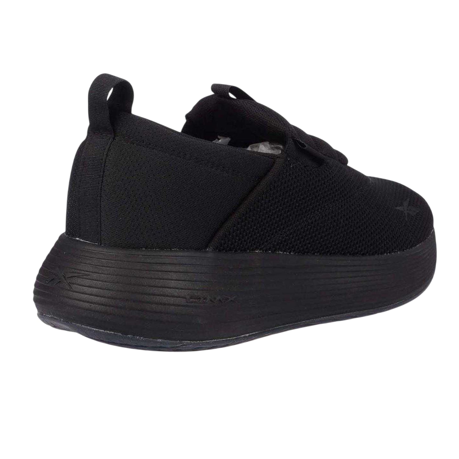 Black-Grey - Back - Reebok Womens-Ladies Dmx Comfort Slip-on Trainers