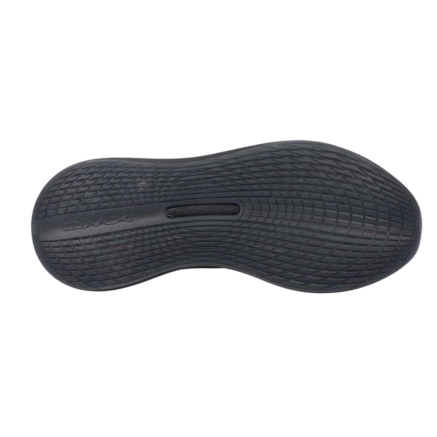 Black-Grey - Side - Reebok Womens-Ladies Dmx Comfort Slip-on Trainers