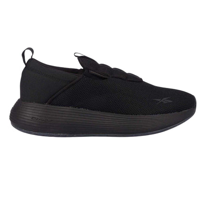 Black-Grey - Front - Reebok Womens-Ladies Dmx Comfort Slip-on Trainers
