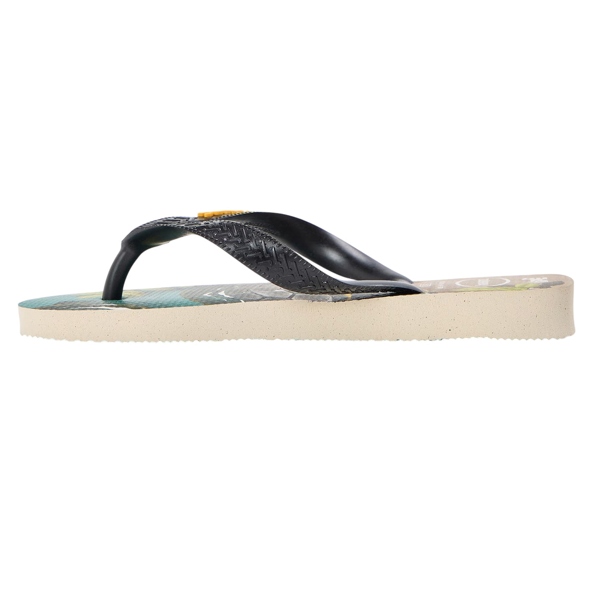 Beige-Yellow - Back - Havaianas Womens-Ladies Turtle Relaxed Fit Flip Flops