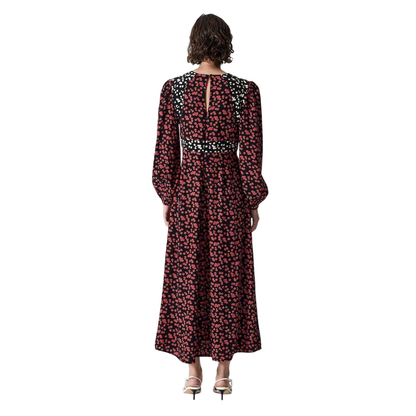 Black - Back - French Connection Womens-Ladies Delphine Maxi Dress