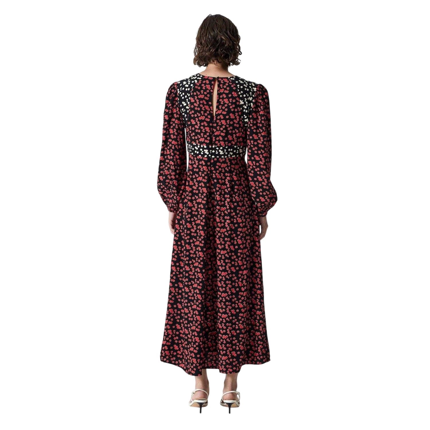 Black - Back - French Connection Womens-Ladies Delphine Maxi Dress