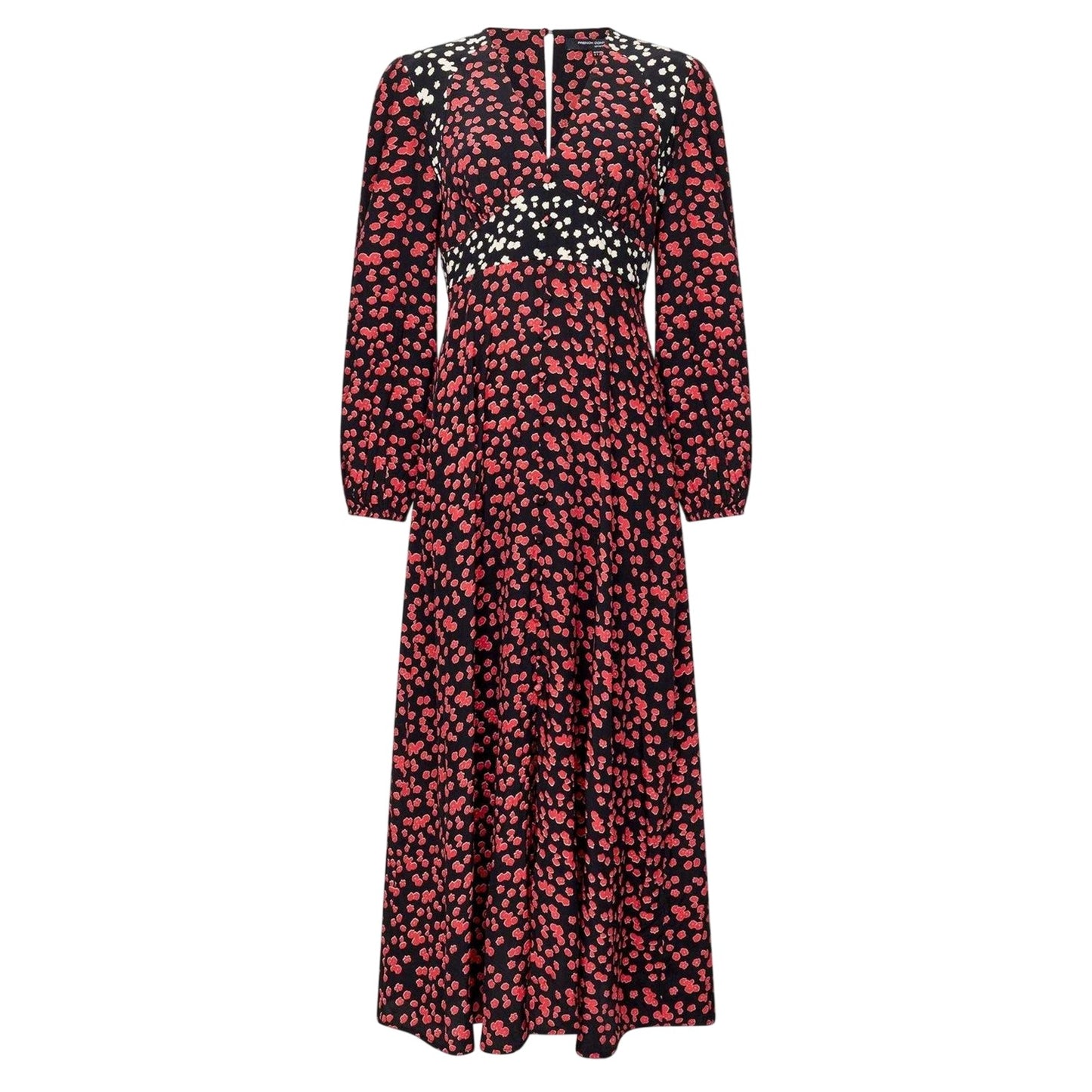 Black - Front - French Connection Womens-Ladies Delphine Maxi Dress