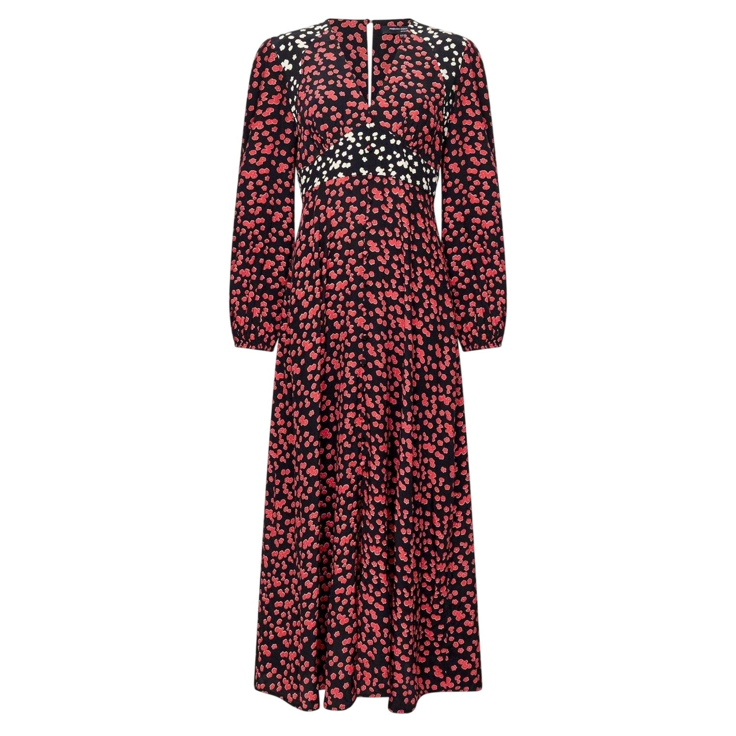 Black - Front - French Connection Womens-Ladies Delphine Maxi Dress