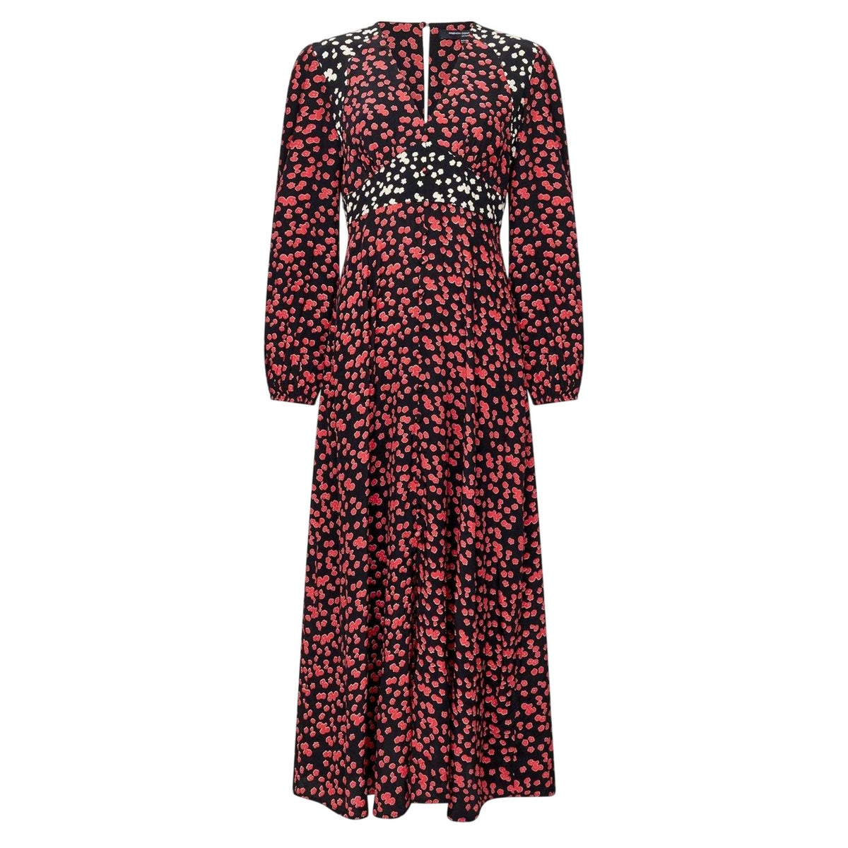 Black - Front - French Connection Womens-Ladies Delphine Maxi Dress