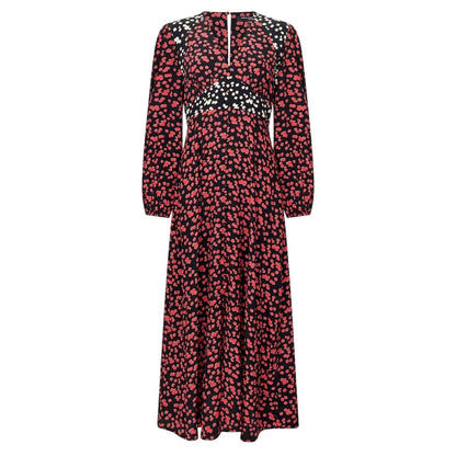 Black - Front - French Connection Womens-Ladies Delphine Maxi Dress