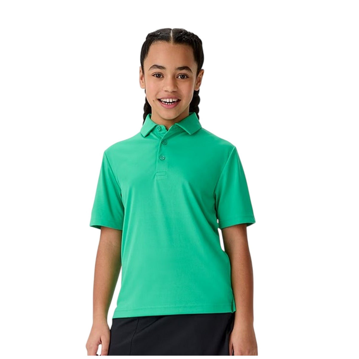 Holly Green - Front - Callaway Boys Regular Short-Sleeved Polo Shirt