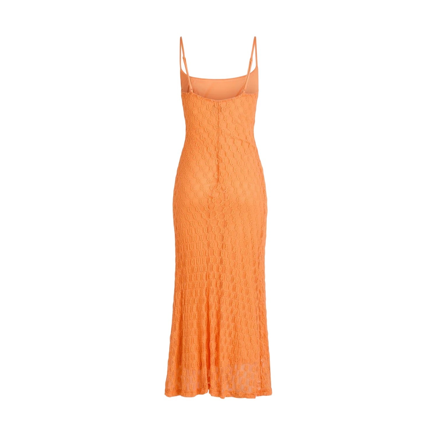 Orange - Back - Bardot Womens-Ladies Adoni Embroidered Midi Dress