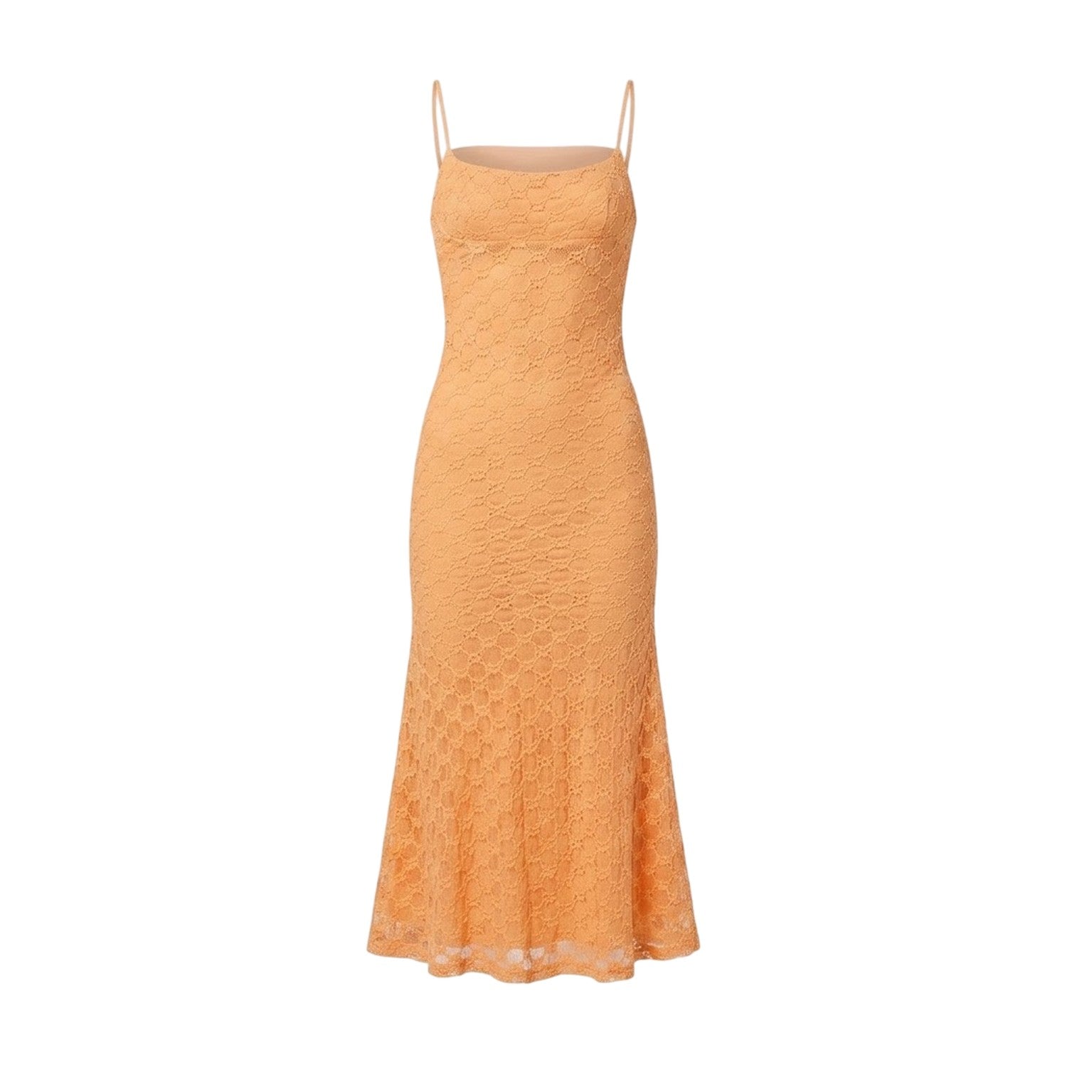 Orange - Front - Bardot Womens-Ladies Adoni Embroidered Midi Dress
