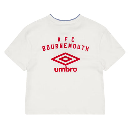 Brilliant White - Back - Umbro Childrens-Kids AFC Bournemouth T-Shirt