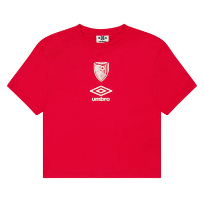 Claret - Front - Umbro Childrens-Kids AFC Bournemouth T-Shirt
