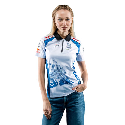White - Side - Hugo Womens-Ladies F1 2025 Red Bull Polo Shirt