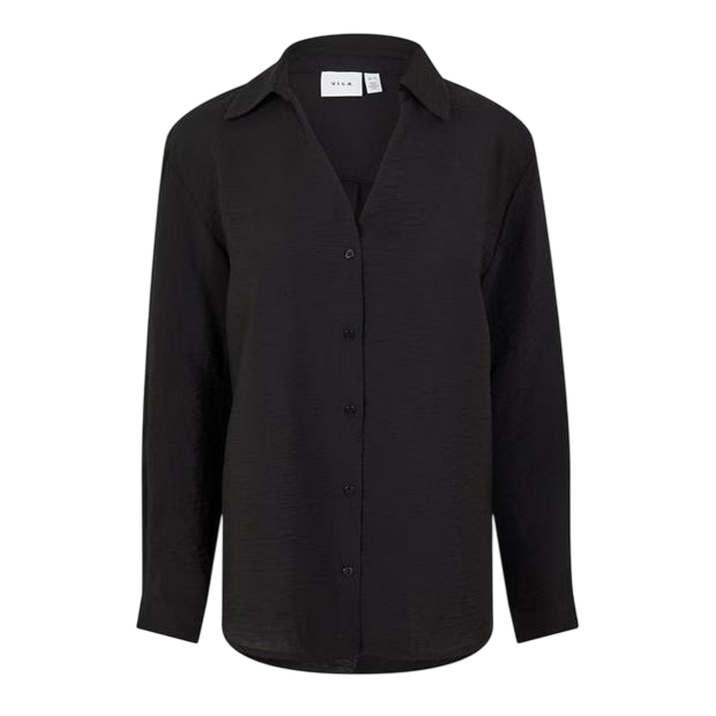 Black Beauty - Front - Vila Womens-Ladies Regular Long-Sleeved Shirt