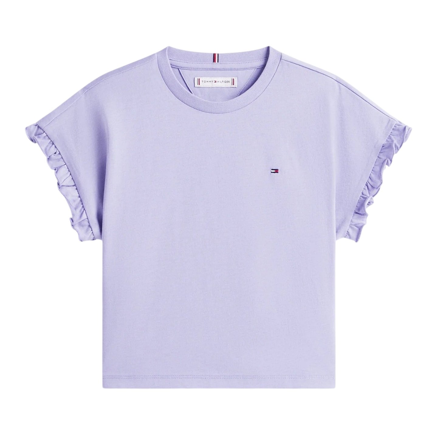 Dusk - Front - Tommy Hilfiger Girls Essential Ruffle Crop Top
