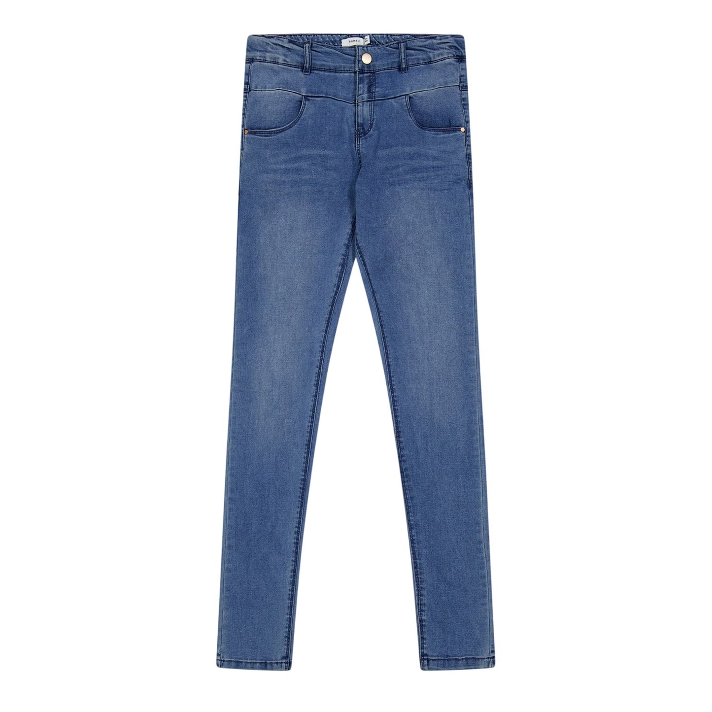Blue - Back - Name It Childrens-Kids Denim Skinny Jeans