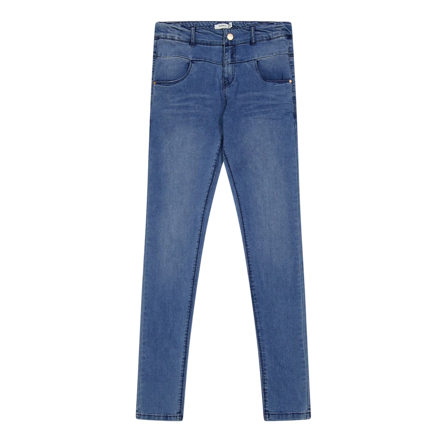 Blue - Back - Name It Childrens-Kids Denim Skinny Jeans