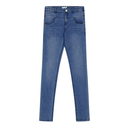 Blue - Back - Name It Childrens-Kids Denim Skinny Jeans