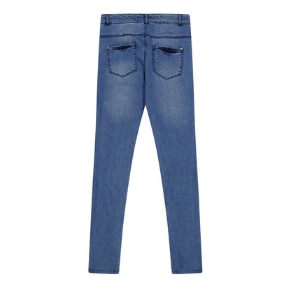 Blue - Front - Name It Childrens-Kids Denim Skinny Jeans
