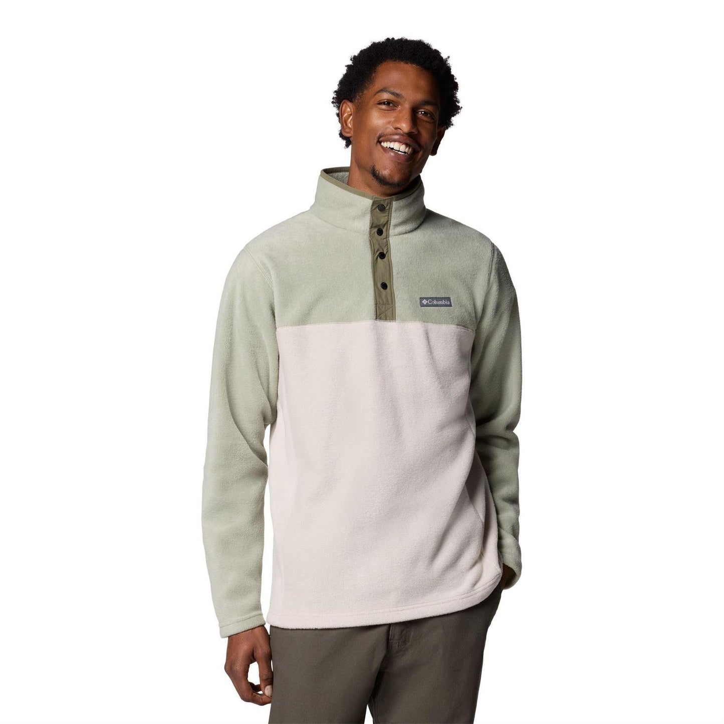 Stone-Safari - Front - Columbia Mens Steens Fleece Pullover