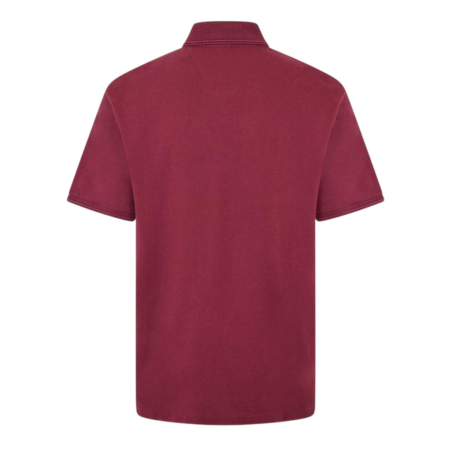 Dark Red - Back - Hugo Mens Collared Short-Sleeved Polo Shirt