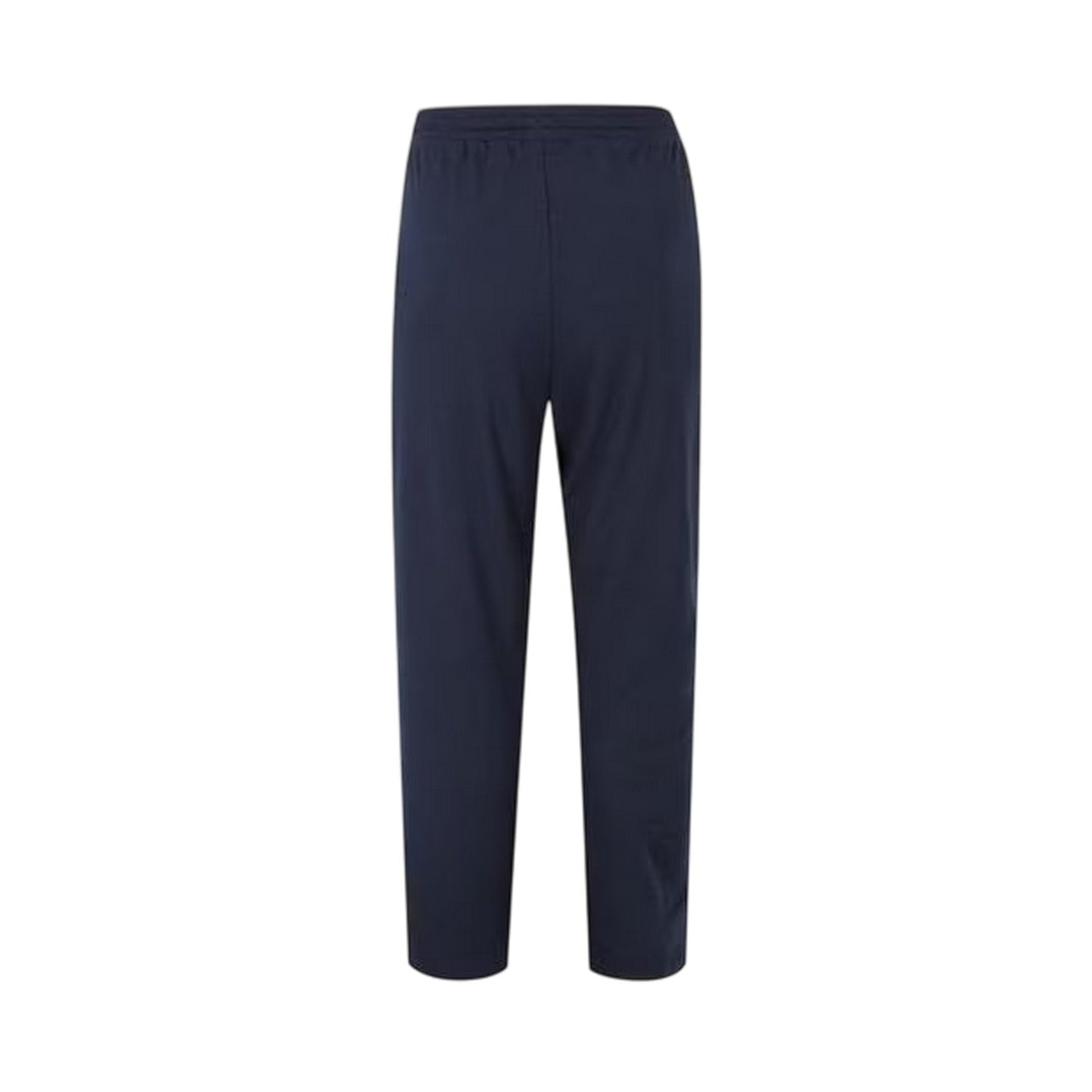 Navy - Side - Slazenger Womens-Ladies Interlock Open Hem Jogging Bottoms