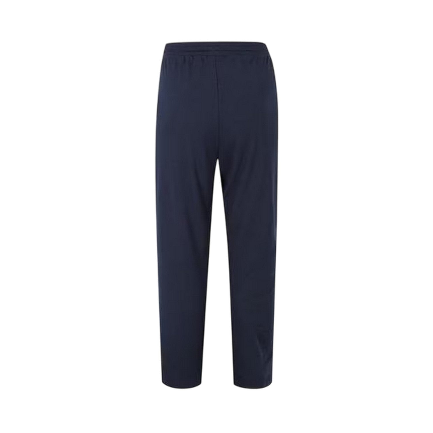 Navy - Side - Slazenger Womens-Ladies Interlock Open Hem Jogging Bottoms