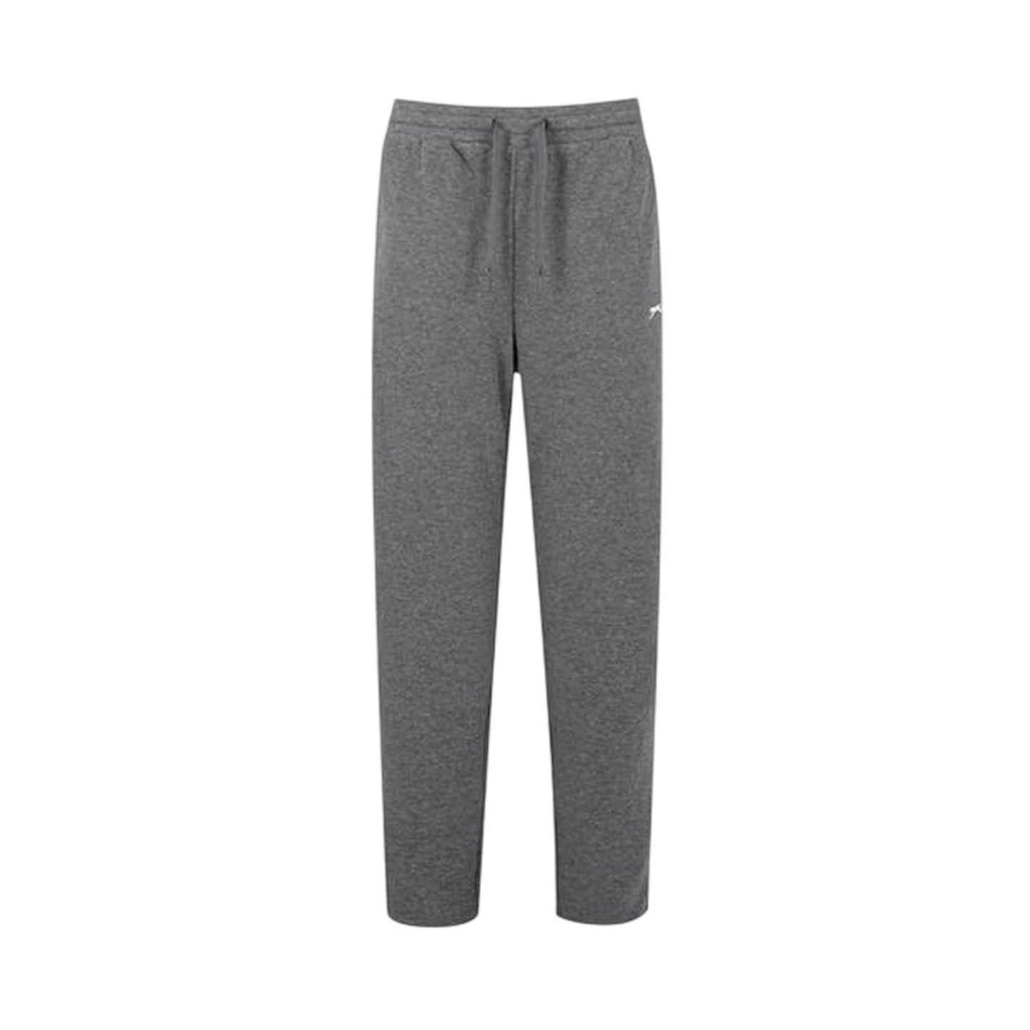 Charcoal Marl - Front - Slazenger Womens-Ladies Interlock Open Hem Jogging Bottoms