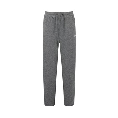 Charcoal Marl - Front - Slazenger Womens-Ladies Interlock Open Hem Jogging Bottoms