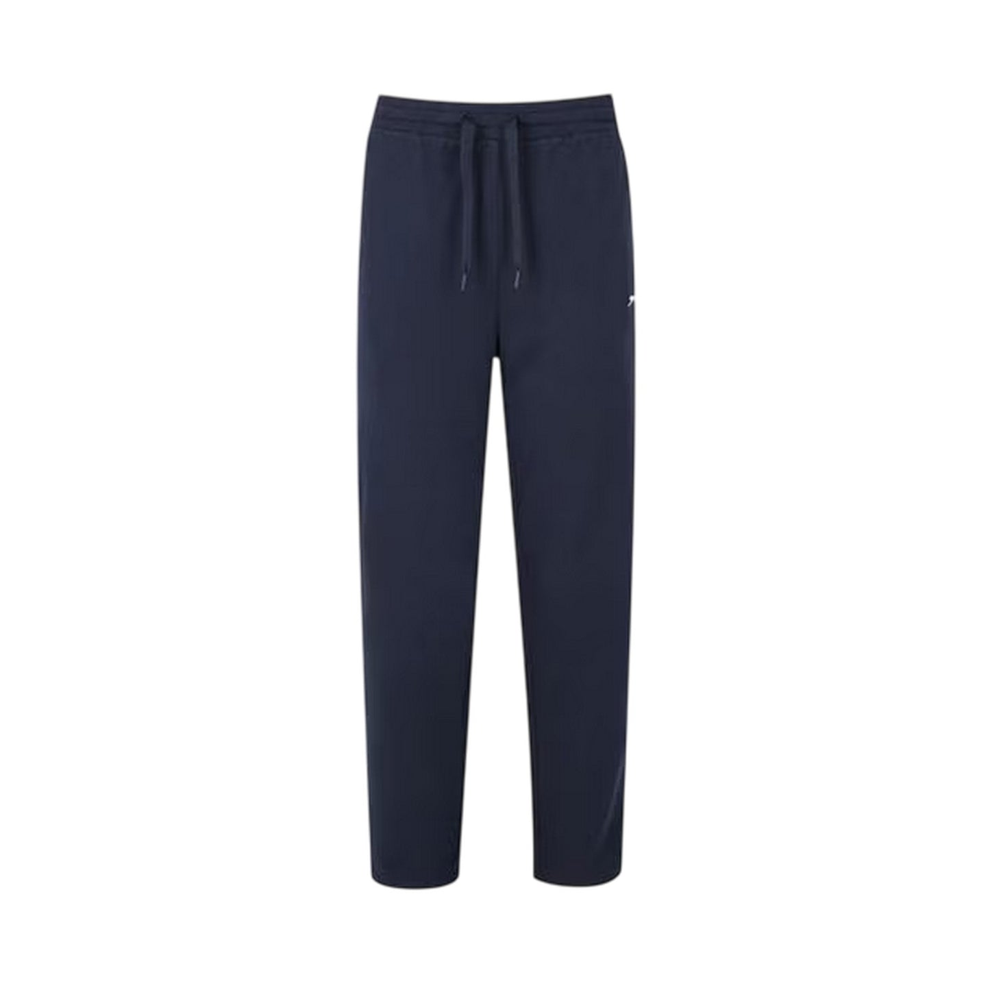 Navy - Front - Slazenger Womens-Ladies Interlock Open Hem Jogging Bottoms