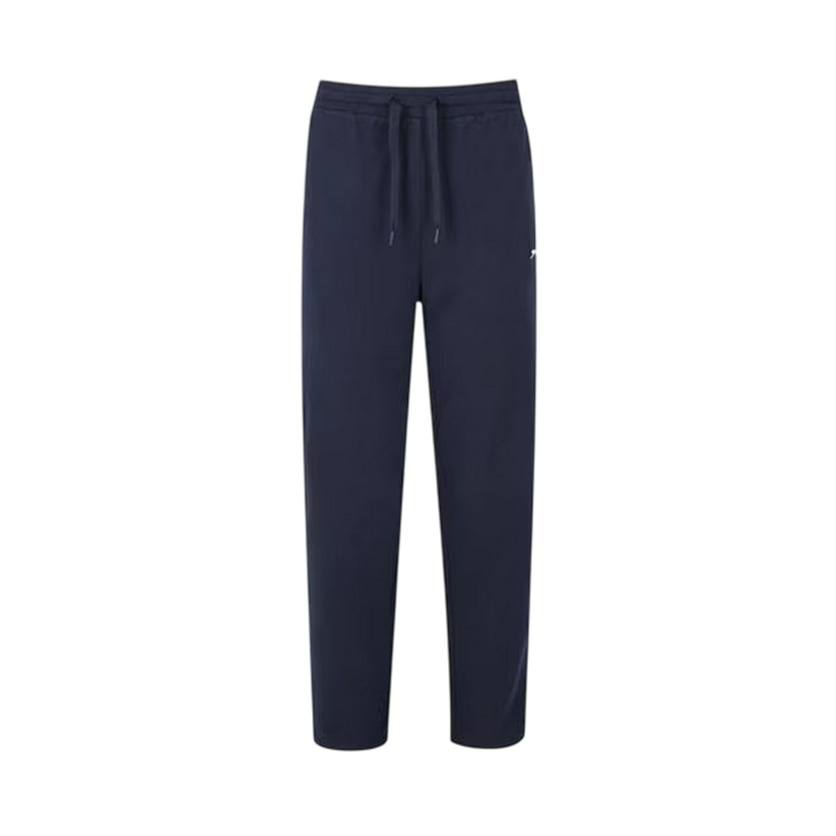 Navy - Front - Slazenger Womens-Ladies Interlock Open Hem Jogging Bottoms