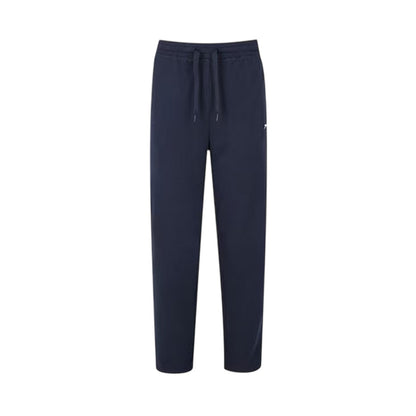 Navy - Front - Slazenger Womens-Ladies Interlock Open Hem Jogging Bottoms