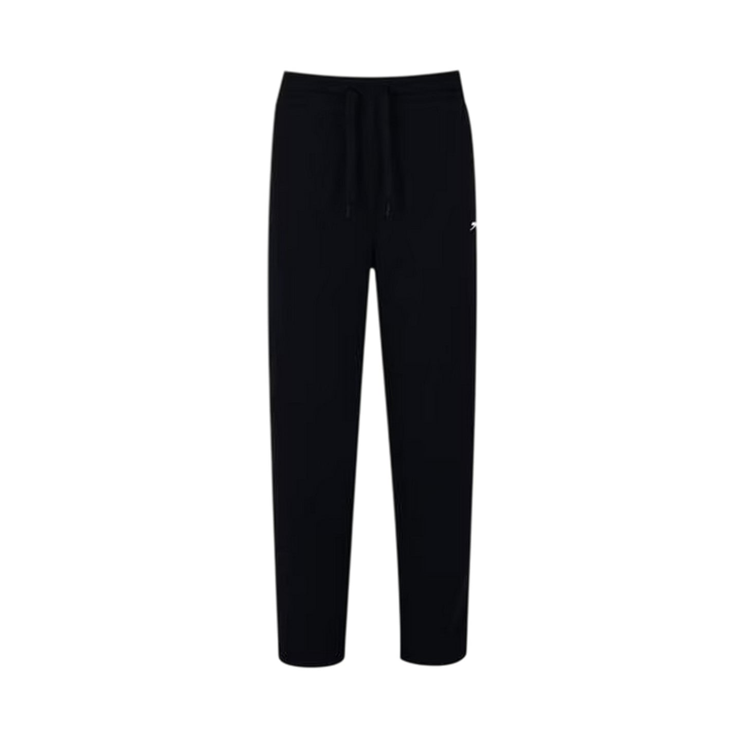 Black - Front - Slazenger Womens-Ladies Interlock Open Hem Jogging Bottoms