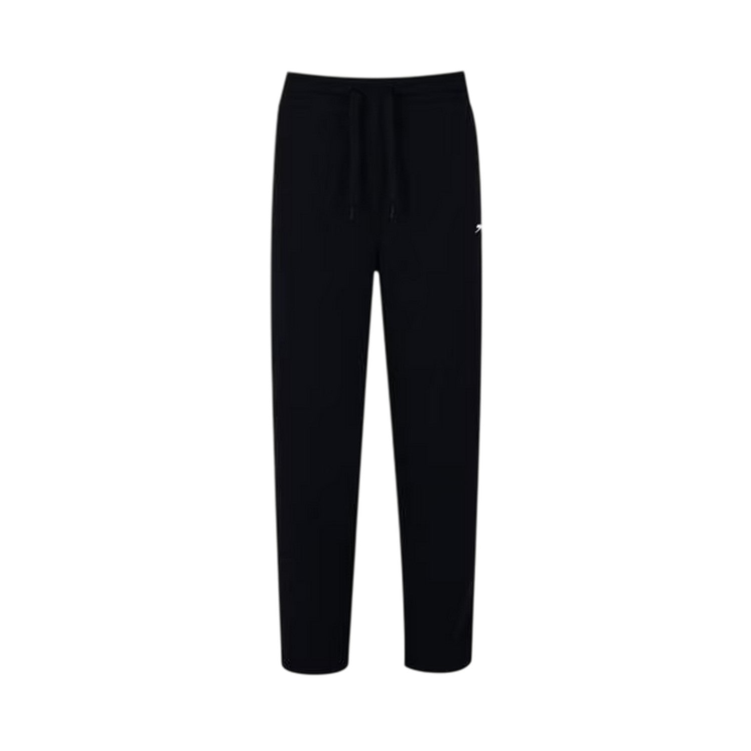 Black - Front - Slazenger Womens-Ladies Interlock Open Hem Jogging Bottoms