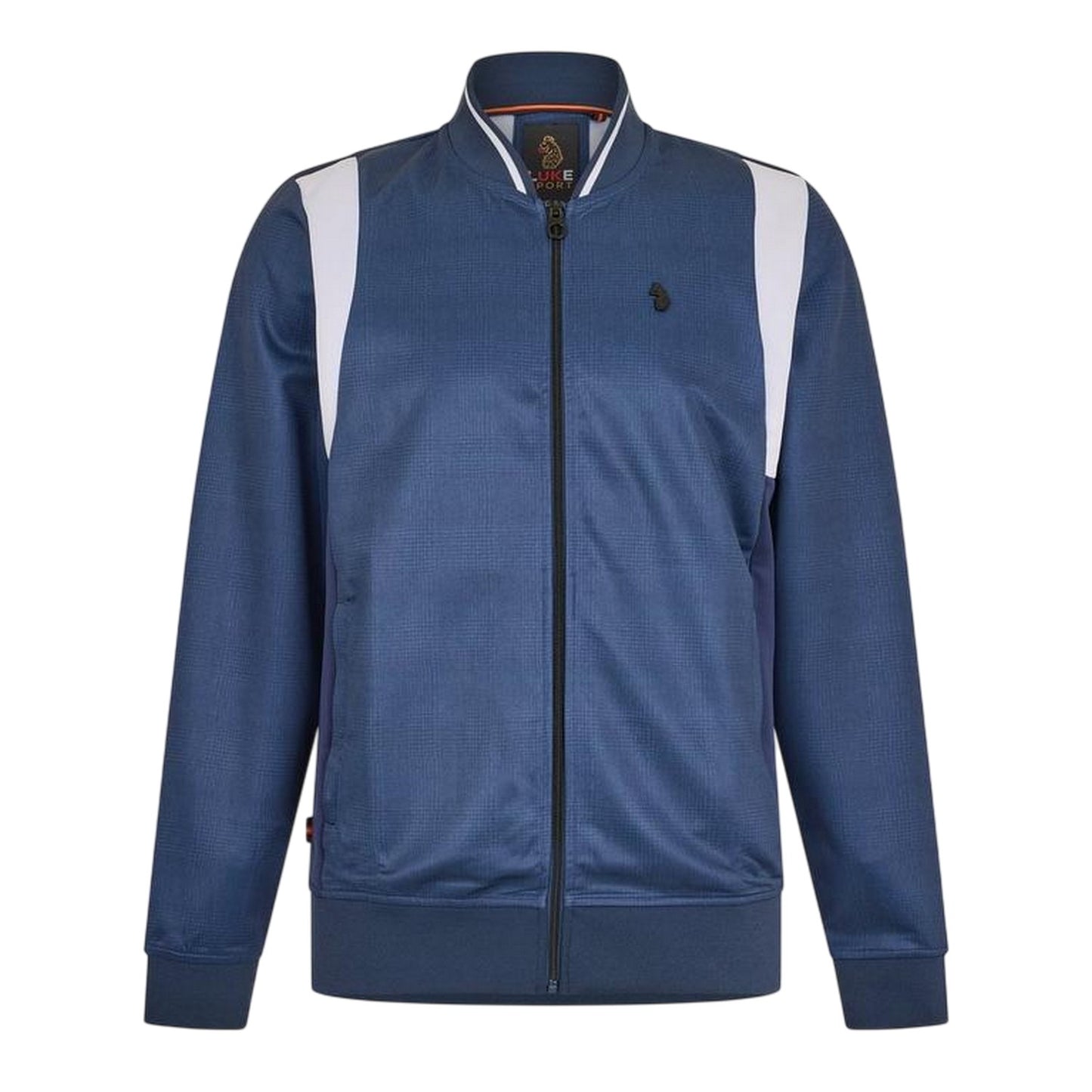 Navy-White - Front - Luke Mens Logo Collared Sweatshirt