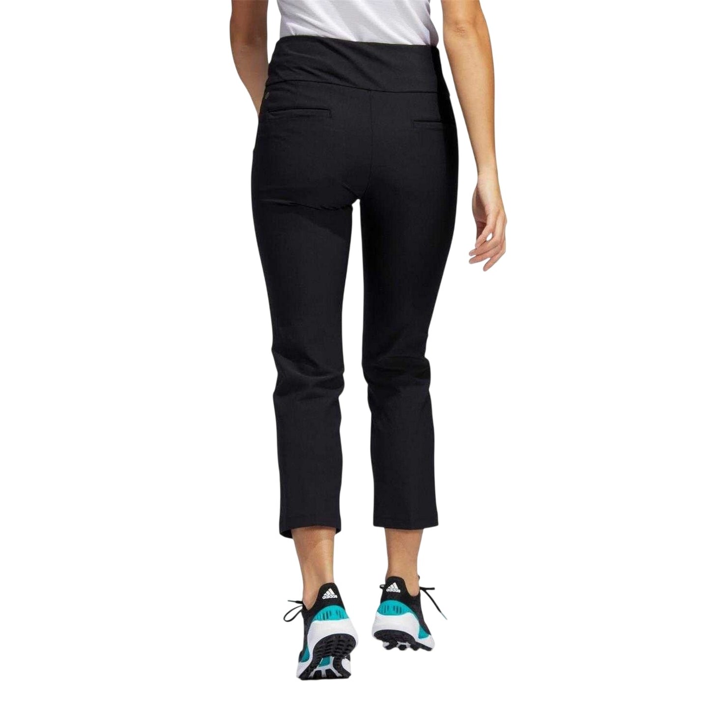 Black - Back - Adidas Womens-Ladies Pull-On Golf Trousers