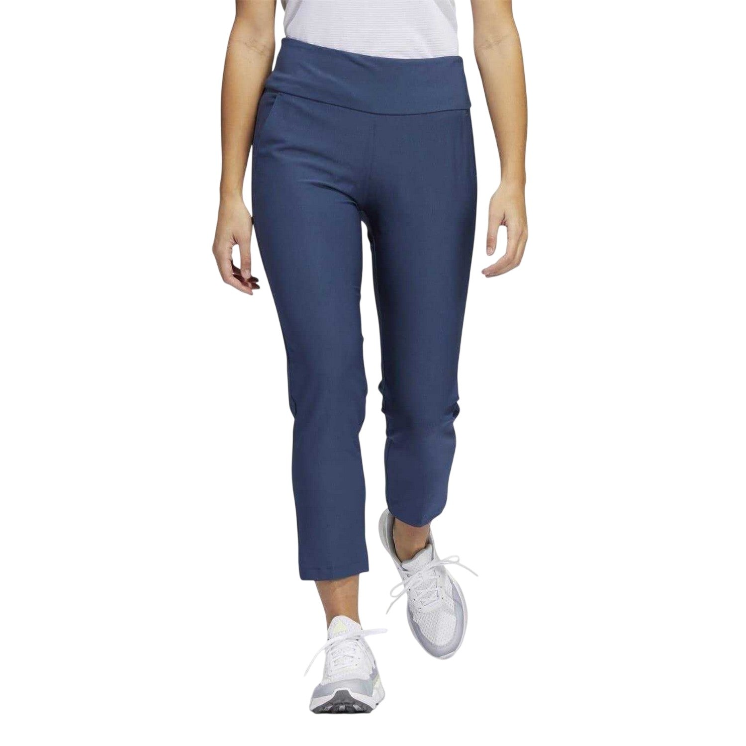 Navy - Side - Adidas Womens-Ladies Pull-On Golf Trousers